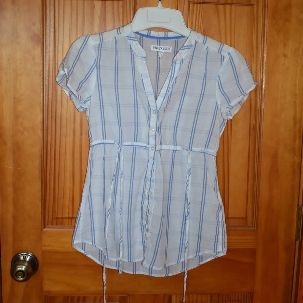 *3 for 30* Aero Women's Plaid Button Up Top XS